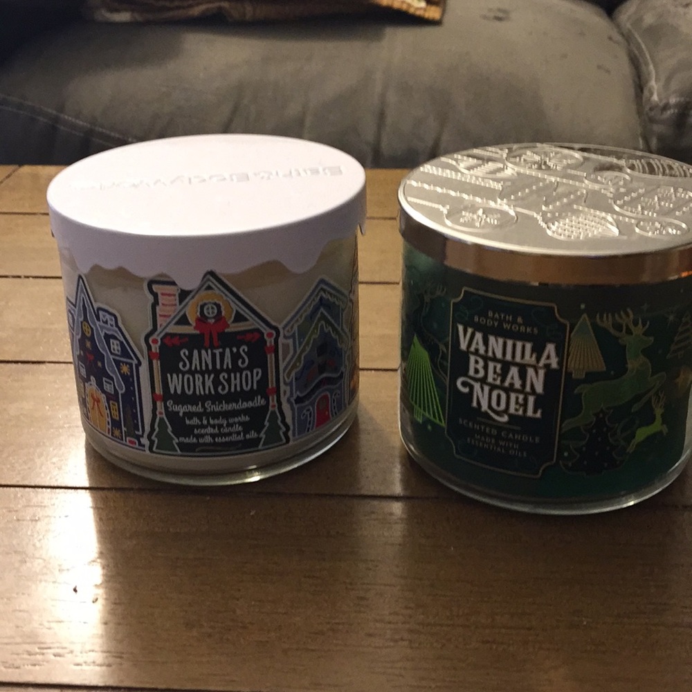 Bath and Body Works 3 wick candles